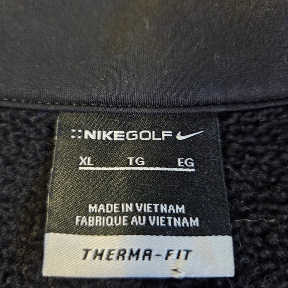 Nike Golf Therma-FIT Full Zip Jacket Black Pink Swoosh Women's XL - Picture 3 of 8